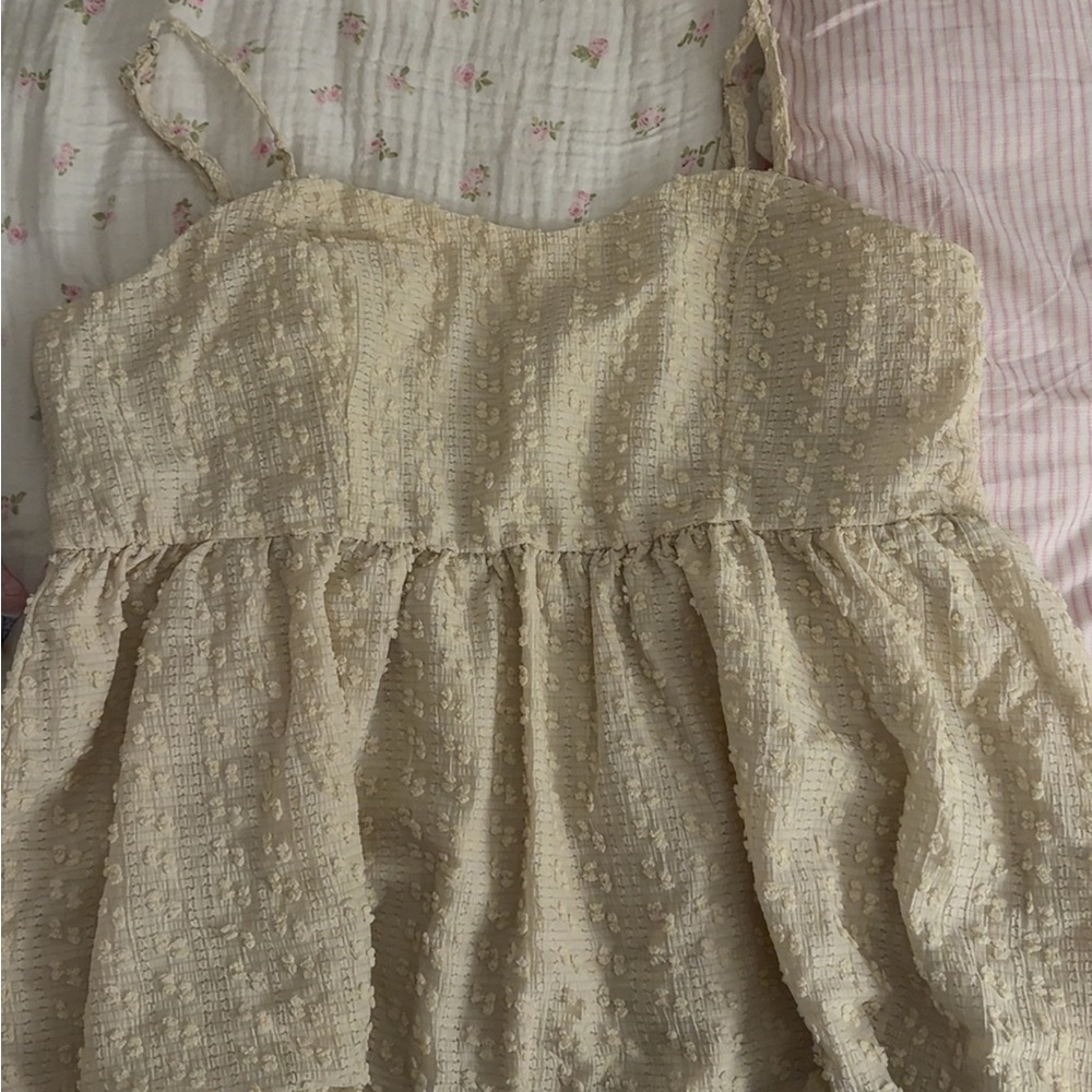 babydoll cream top